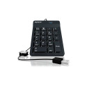 "KeySonic TAS ACK-118BK Corded Nummernblock Silikon IP64 sw"