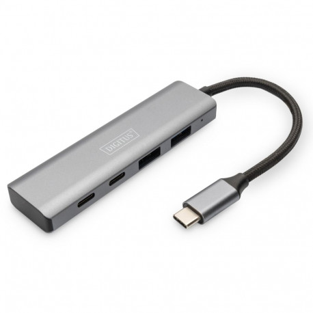 "Digitus HUB 4-Port USB-C > 2x USB-A + 2x USB-C Gen2"