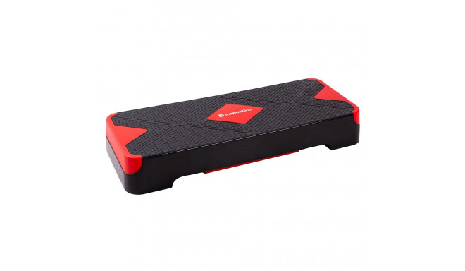 Stepipink Aerobic Exercise Step Platform inSPORTline AS150 must/punane