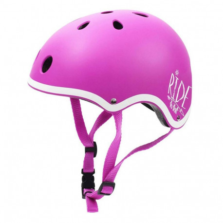 Kask rowerowy SMJ różowy dla dziewczynki regulowany F501 M