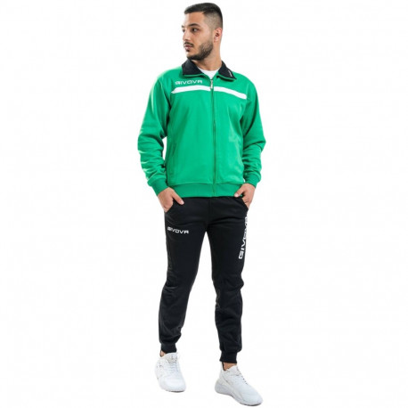 Dres Givova Tuta Givova One zielono-czarny TT012 1310 S