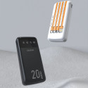 Dudao capacious powerbank with 3 built-in cables 20000mAh USB Type C + micro USB + Lightning black (