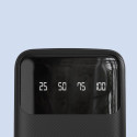 Dudao capacious powerbank with 3 built-in cables 20000mAh USB Type C + micro USB + Lightning black (