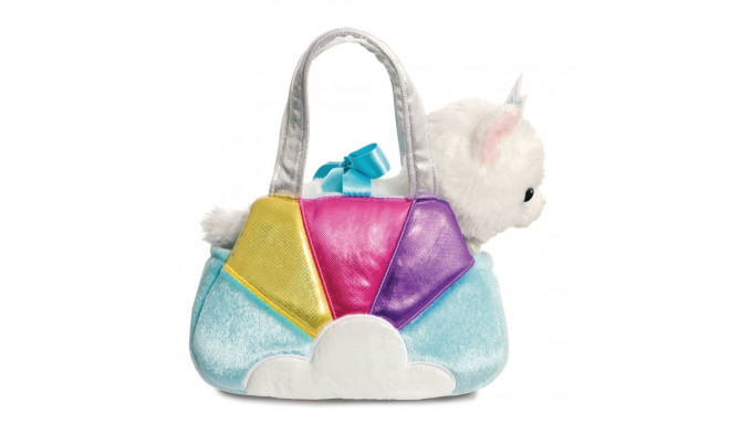AURORA Fancy Pals Plush Princess Cat in a blue bag, 20 cm