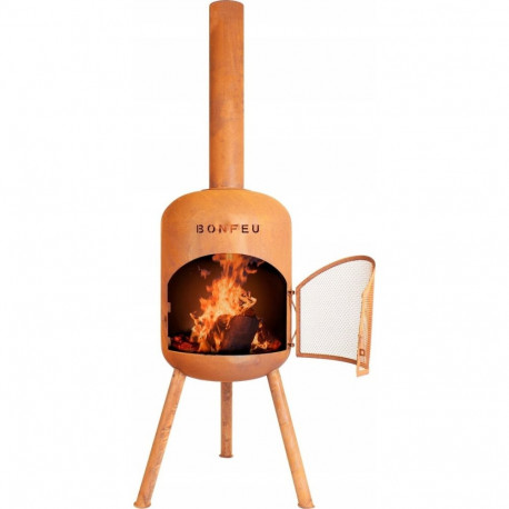 Rojaplast BonBono garden fireplace rusty