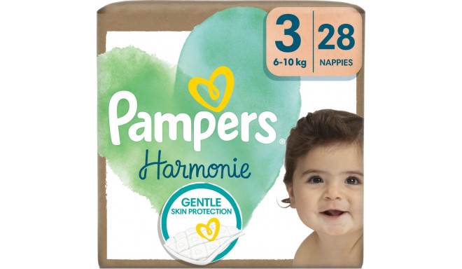 Pampers Harmonie beebimähkmed, suurus 3, 6kg-10kg, 28 tk.