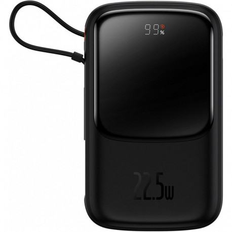 Akupank Baseus Qpow Digitaalne Ekraan USB-C 10000mAh Must