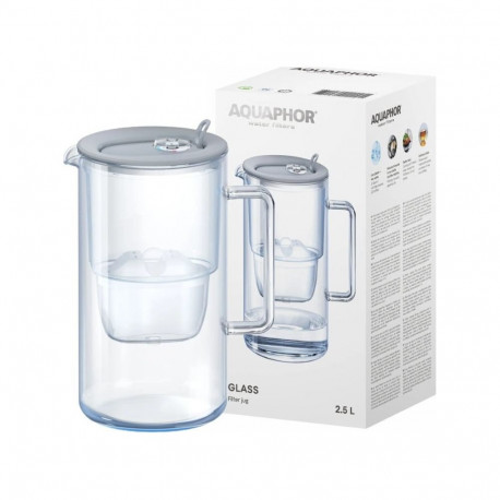 Aquaphor klaasist filtrikann 2,5l hall + 1 Maxfor Plus Mg kassett