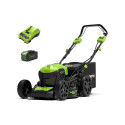 Greenworks 40V cordless lawn mower Battery-powered lawn mower 46cm set, charger + 1 4Ah battery (GD4