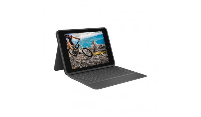 Logitech Rugged Folio iPadile (7., 8. ja 9. põlvkond) - grafiit - UK (920-009319)