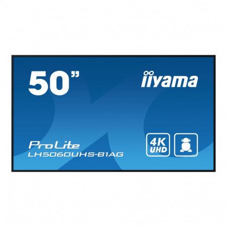 IIYAMA LH5060UHS-B1AG 50inch 3840x2160 UHD IPS panel Haze 25perc 500cd/m2 Landscape and Portrait Spe
