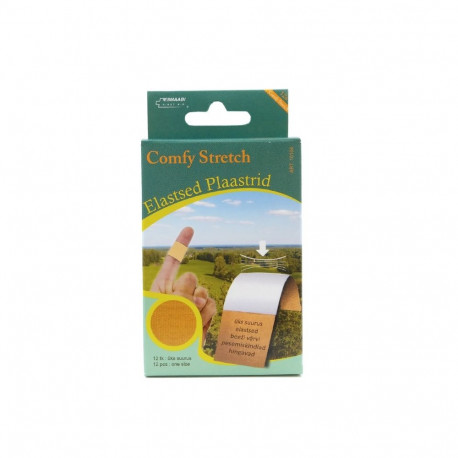 Tekstiiliplaastrid COMFY STRETCH elastsed 12 tk