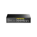 Cudy GS1010P network switch Gigabit Ethernet (10/100/1000) Power over Ethernet (PoE) Desktop/Wall-Mo