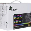 Inter-Tech Argus RGB-650W CM II toiteplokk 20+4 pin ATX must