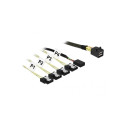DeLOCK 85732 Serial Attached SCSI (SAS) kaabel 1 m must, roheline