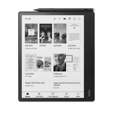 Kobo eBook-Reader eBookReader Elipsa 2E 32GB Bundle incl Stylus (N605-KU-BK-K-BU) (N605KUBKKBU)