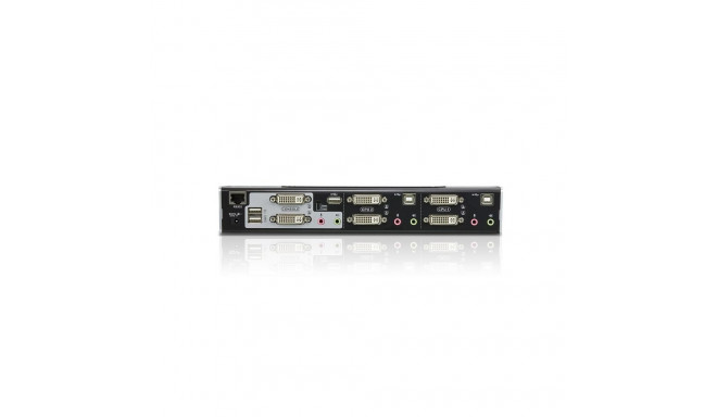 ATEN 2-Port USB DVI Dual-View KVM Switch with Audio & USB 2.0 Hub (KVM cables included)