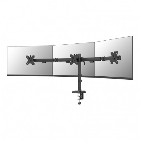 Desk mount for 3 monitors 10-27"
