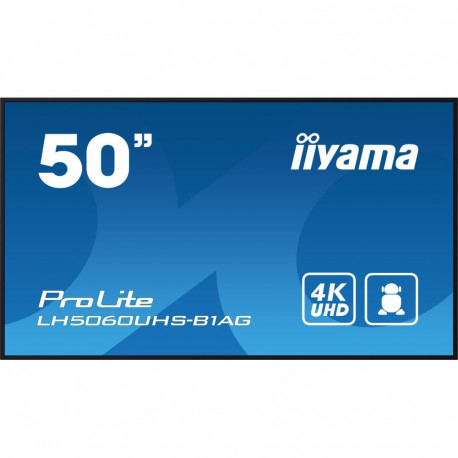 iiyama LH5060UHS-B1AG Signage Display Digital A-board 125.7 cm (49.5") LED Wi-Fi 500 cd/m² 4K Ultra 