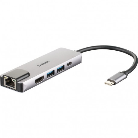 D-Link 5-in-1 USB-C Hub with HDMI/Ethernet and Power Delivery
