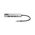 D-Link DUB-M520 sülearvuti dokk/portide replikator juhtmega Thunderbolt 3 alumiinium