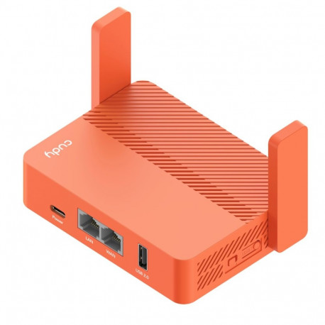 Cudy AC1200 wireless router Fast Ethernet Dual-band (2.4 GHz / 5 GHz) Orange