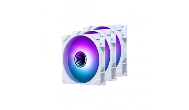 Phanteks M25 Gen2 PWM D-RGB ventilaator, 3-pack - 140mm, valge