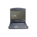 DIGITUS Modulaarne Konsool 19" TFT, 16-Port KVM ja Puuteplaat, USA-Ameerika