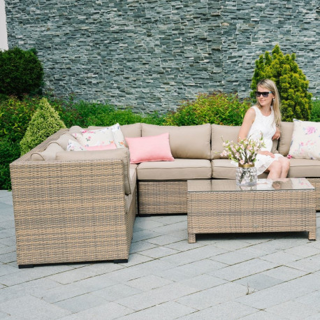 Modular sofa SEVILLA corner, cappuccino