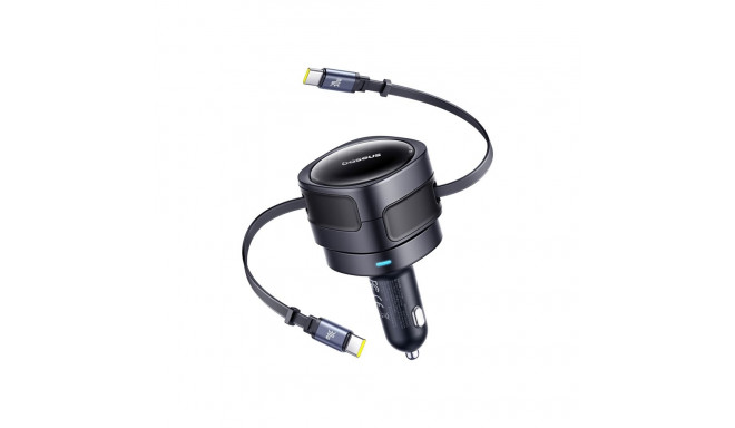 Baseus Enjoyment Max car charger with USB-C+USB-C cables 60W Black