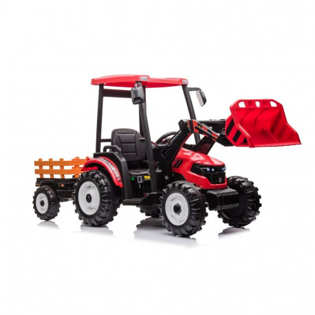 Traktor akuga koos haagisega Hercules punane 24V