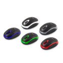 TM116B Titanum juhtmevaba 2.4GHz 3D optiline USB hiir Vulture must-sinine