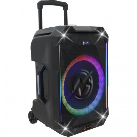 N-GEAR THE FLASH 1540 - Karaoke Speaker - 15" Woofer - Bluetooth - LED Lichtshow - Incl. Draadloze M