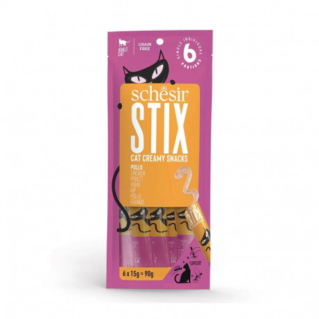 Cat Treat - Schesir Stix Cream of Chicken Grain-Free 90g
