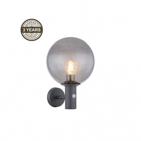 WALL LAMP DH07.071 15W E27 PIR SMOKY