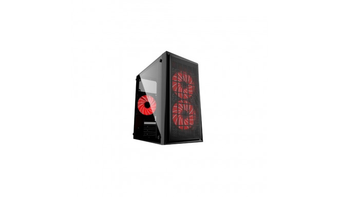 Gembird CCC-FORNAX-950R computer case Midi Tower Black, Red