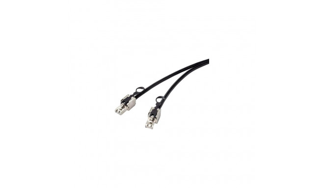 Renkforce RF-4538216 networking cable Black 0.5 m Cat6a S/FTP (S-STP)
