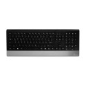 MediaRange MROS105 keyboard Mouse included Home RF Wireless QWERTZ German Black, Silver