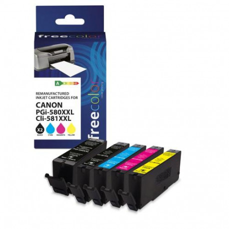 Freecolor K10503F7 ink cartridge 5 pc(s) Compatible High (L) Yield Black, Cyan, Magenta, Yellow