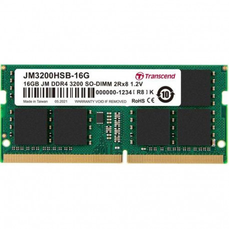 Transcend JetRam JM3200HSB-16G memory module 16 GB DDR4 260-pin SO-DIMM