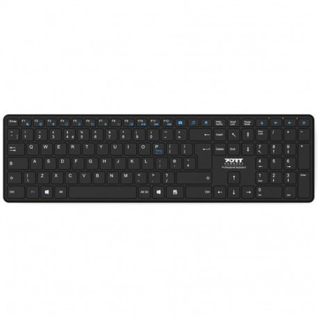 Port Designs 900903-R-DE keyboard Home Bluetooth QWERTZ German Black