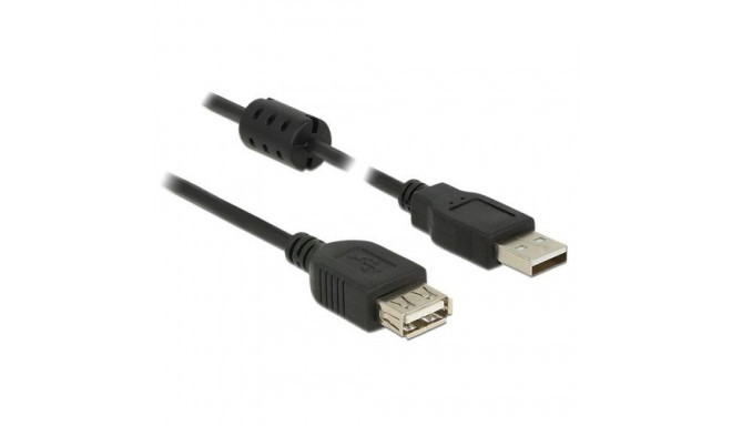 DeLOCK 3m, 2xUSB 2.0-A USB cable USB 2.0 USB A Black