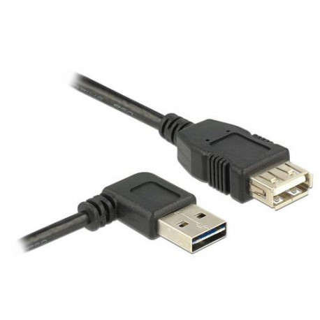 DeLOCK 1m, USB 2.0-A - USB 2.0-A USB cable USB A Black