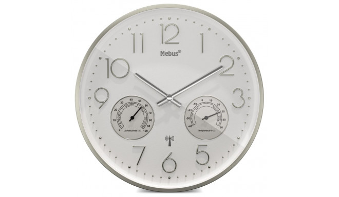 Mebus 12989 radio wall clock with Thermo-Hygrometer