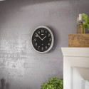 Mebus 19812 radio wall clock black/silver