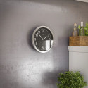 Mebus 19812 radio wall clock black/silver