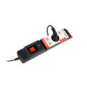 SURGE PROTECTOR ARMAC MULTI M3 1.5M 3X FRENCH OUTLETS BLACK