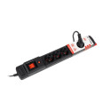 SURGE PROTECTOR ARMAC MULTI M6 5M 6X FRENCH OUTLETS BLACK