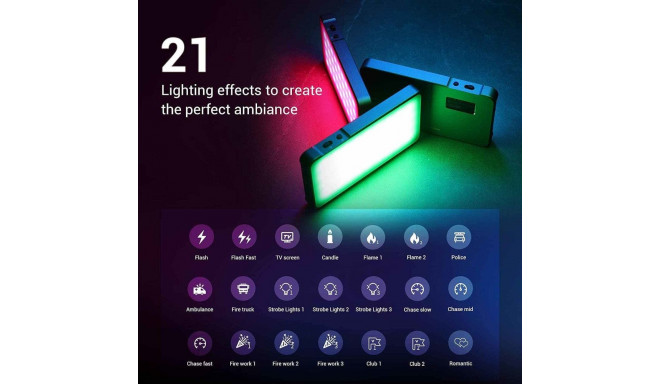 SmallRig 3489 Simorr Vibe P96L RGB Video Light