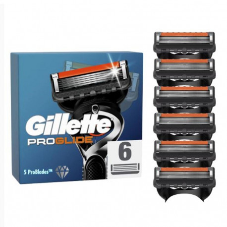 GILLETTE PROGLIDES CUCHILLAS PACK CABEZALES 6UN